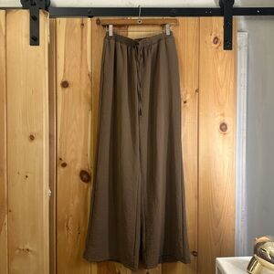 Women's Brown Wide Leg Pants